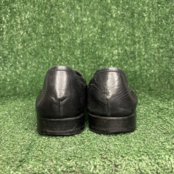 Bragano Cole Haan Woven Leather Loafers Classic Dress Shoes Black Mens Sz 10.5M main image 8